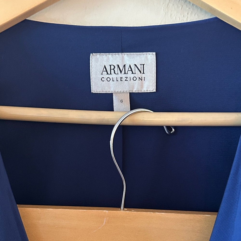 Armani Collection Navy Blue Skirt Suit